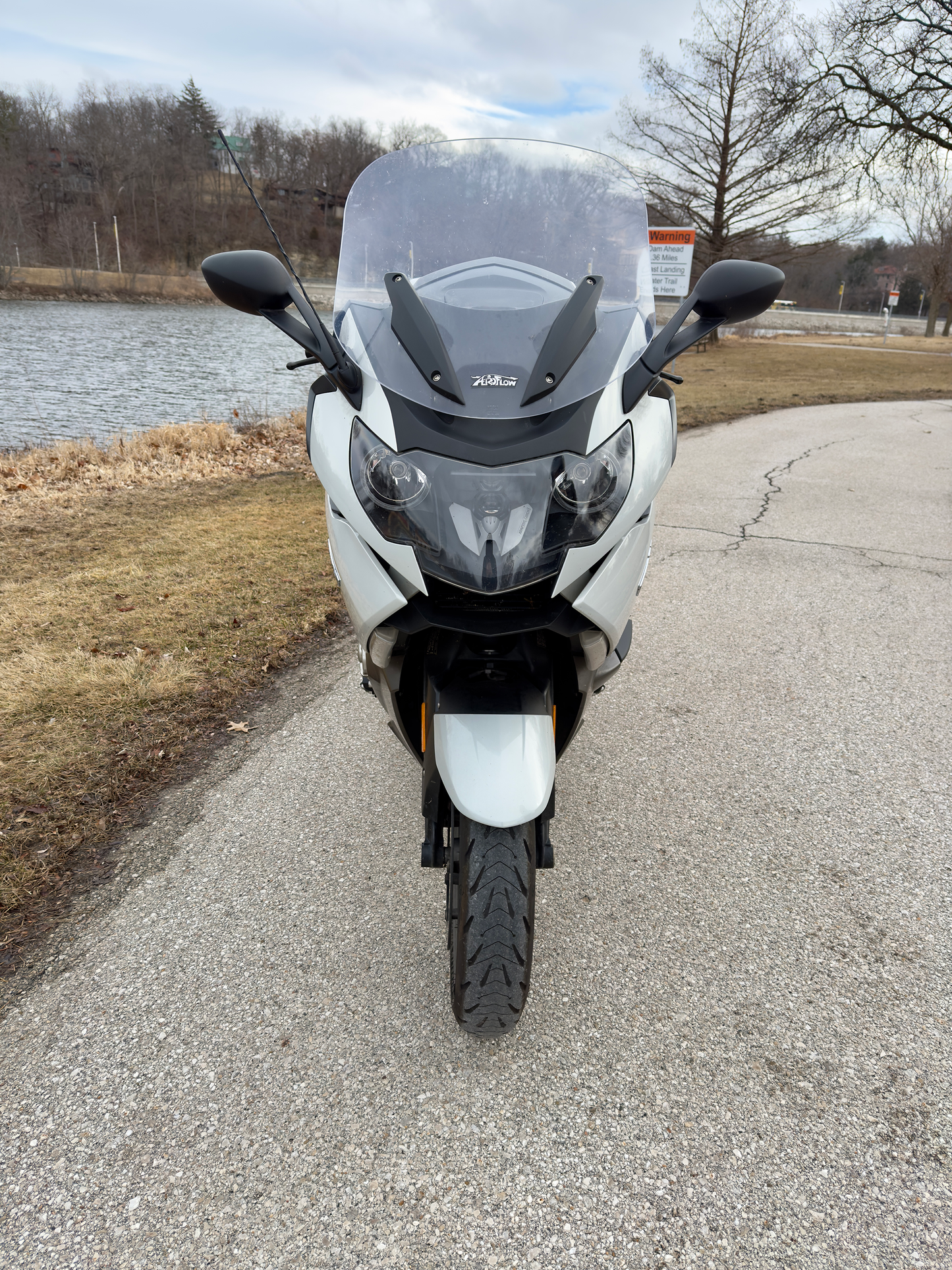 BMW K1600 motorcycle accessory: advanced footrest and highway pegs for enhanced performance.