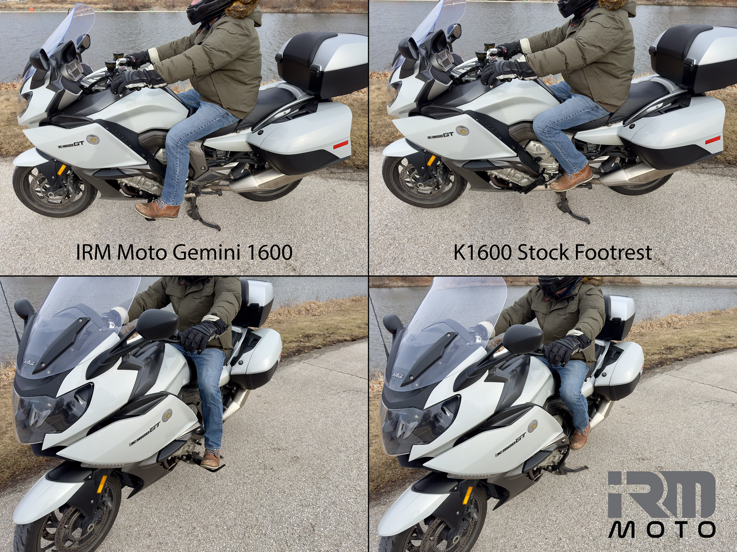 High-performance footrest with integrated highway pegs for BMW K1600GT – precision crafted.