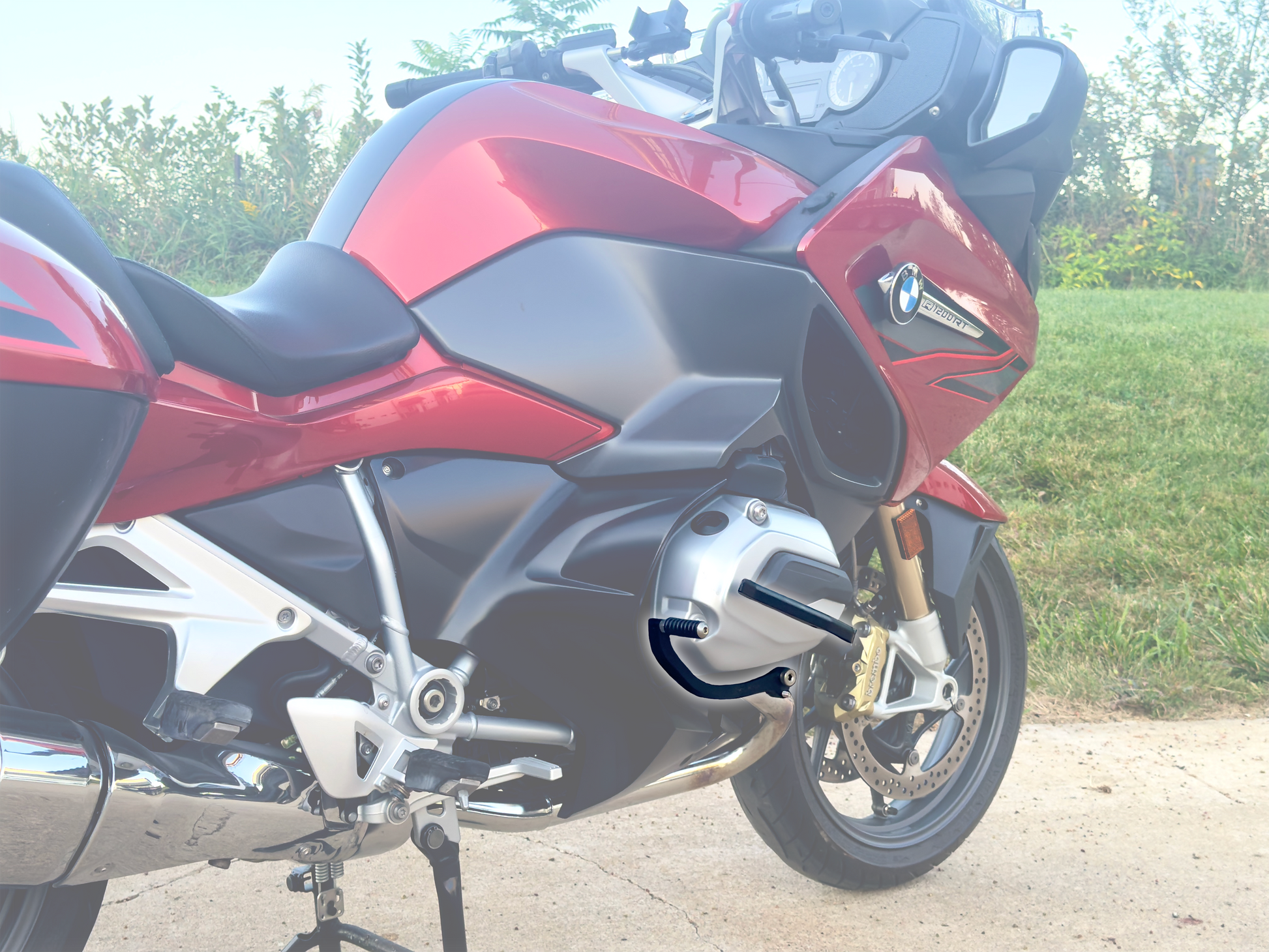 Gemini 1200 foot rest and highway pegs upgrade for BMW R1200RT – delivering comfort and precision.