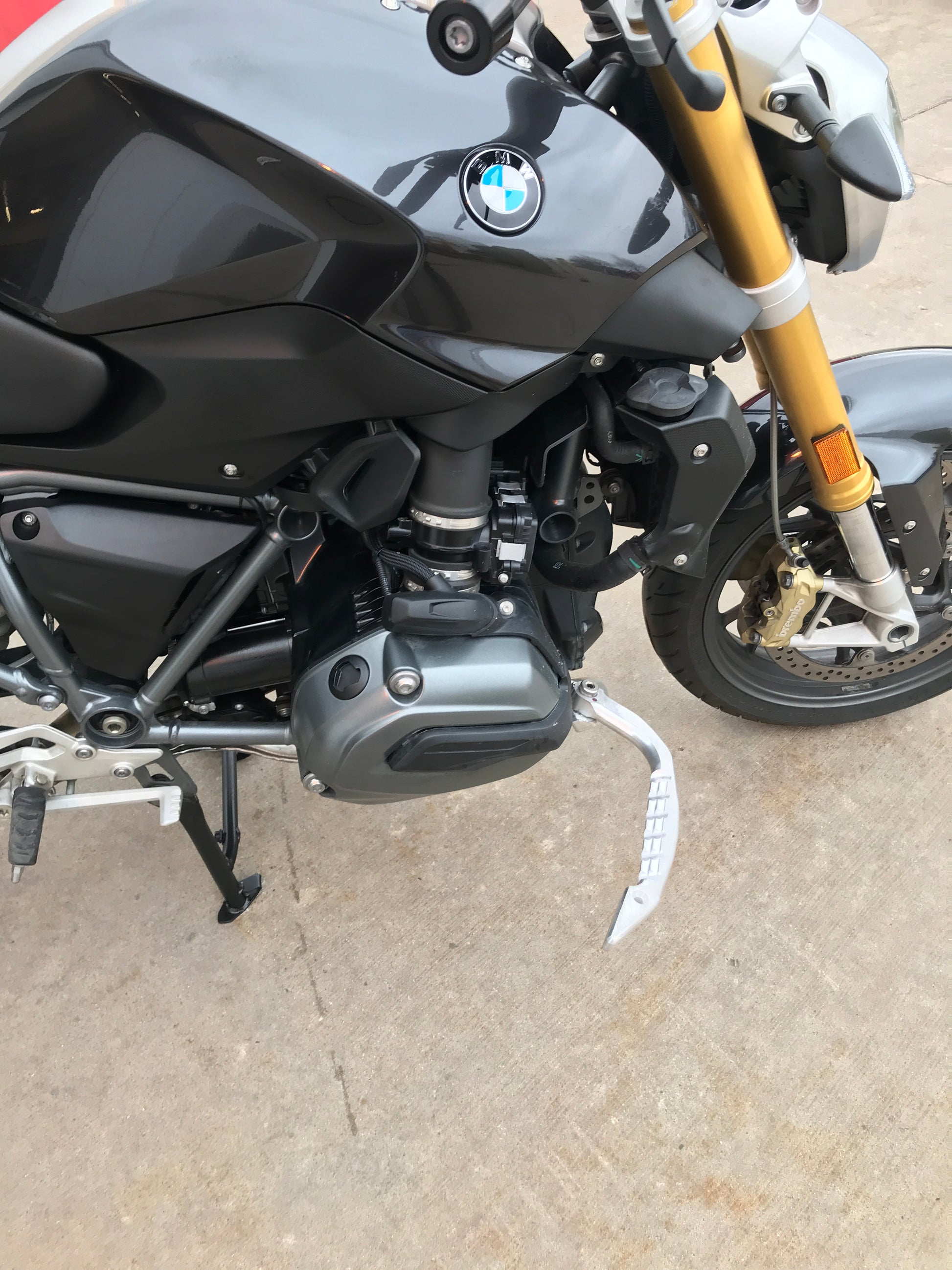 BMW R1200 high quality highway peg foot rests.
